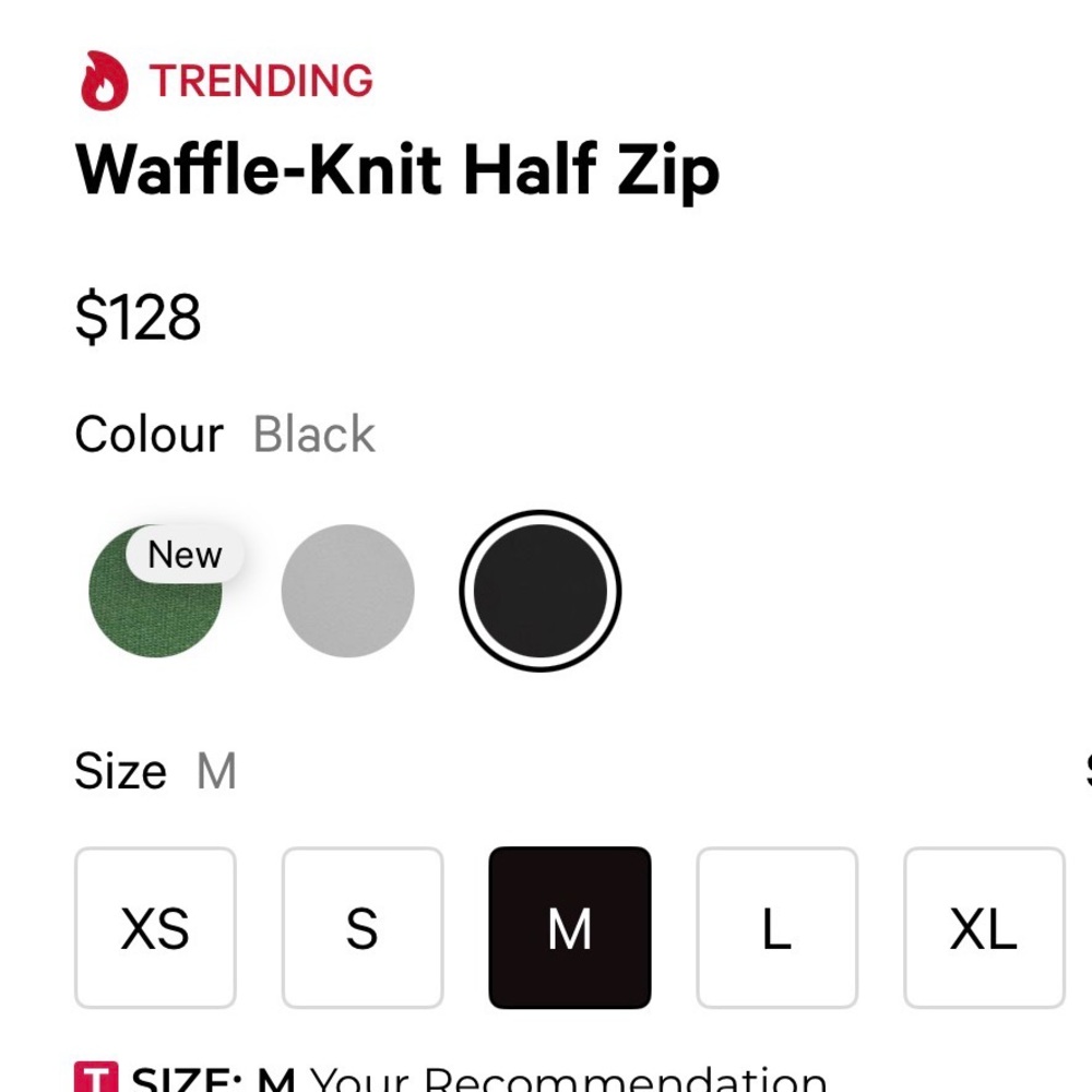Lululemon Men’s “Waffle-Knit” Half Zip (M) *TRENDING* - Picture 9 of 14